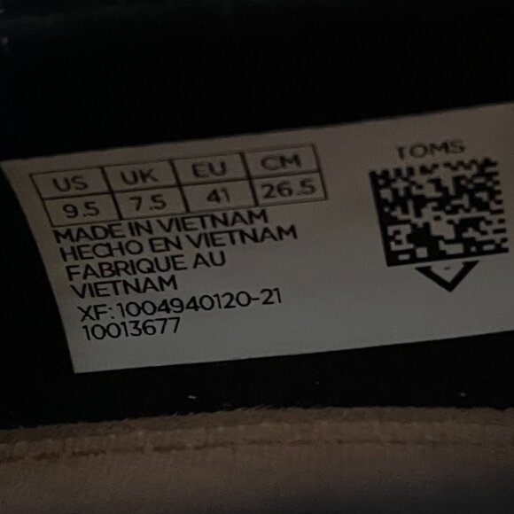 TOMS Women's Classic Espadrille Wedge Peep Toe Sandals EUC Size 9.5 - Picture 9 of 9